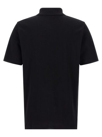 Balmain Logo-Embroidered Cotton Polo Shirt - Black