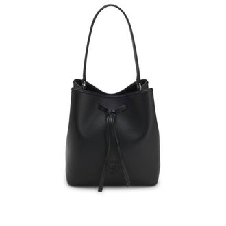 BOSS Grained faux-leather bucket bag with Double B monogram