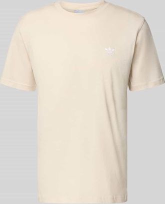 adidas Originals T-Shirt mit Label-Stitching in Offwhite, Größe XL