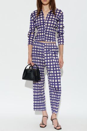 Pleats Please Issey Miyake Pleated Shirt, Womens, Purple