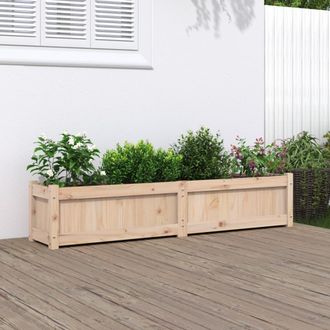 vidaXL Jardinera De Madera Maciza De Pino 150x31x31 Cm Vidaxl