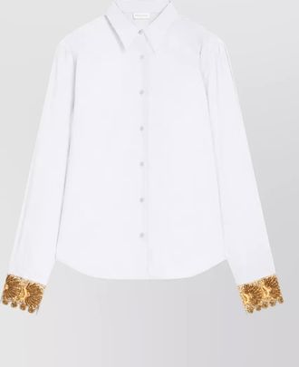 Dries Van Noten embroidered cotton poplin shirt