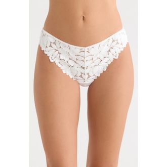 Etam Celeste Tanga in White at Nordstrom, Size Medium