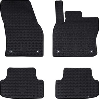 vidaXL Vidaxl Tappetino Per Auto 4 Pz Adatto Per Seat Ateca 2016- Gomma