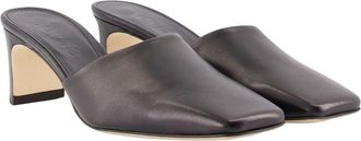 Aeyde Womens Blithe Mules - Aeyde Leather Black Calfskin Shoes
