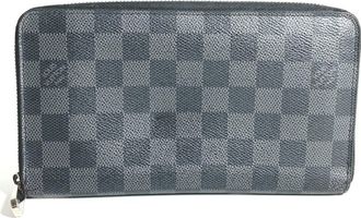 Louis Vuitton Black Damier Graphite Damier Graphite Long Wallet (Bi-Fold) (Pre-Owned)