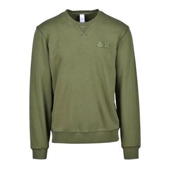 Sun 68 Cotton Sweatshirt - male - Sun68 - Sweatshirts - Green - 3XL - Sweatshirts & Hoodies