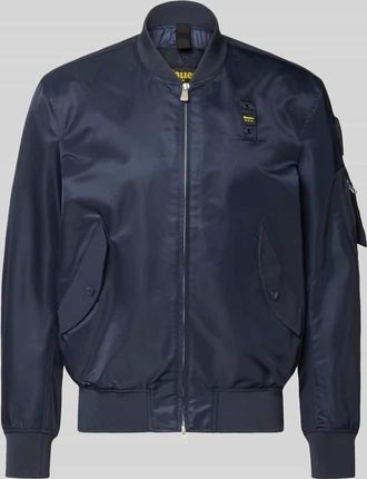 Blauer Jacke mit Zweiwege-Rei&szlig;verschluss Modell Rocky in Marine, Gr&ouml;&szlig;e XXL