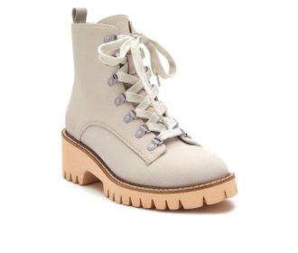 Matisse Footwear By Matisse No Plans Womens Size 6 Stone Round Toe Lace-Up Boots KHD806