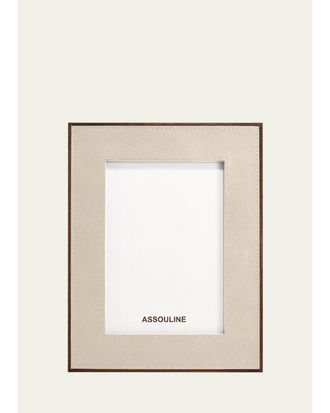 ASSOULINE Heritage Leather Frame, 5 x 7