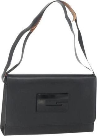 Gucci Pre-owned Leren Schoudertas - Dames - Vintage Schoudertas - Zwart - ONE Size - Leer - Vintage