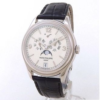 Patek Philippe Pre-owned Patek Philippe Complications Cream Dial Mens Watch 5146G-001