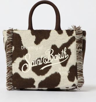 MC2 Saint Barth Borsa Vanity Mini Mc2 Saint Barth in feltro stampa muccata