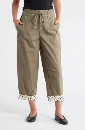 Democracy Paperbag Waist Barrel Pants in Laurel Oak at Nordstrom Rack, Size 10