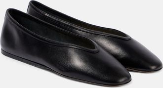 Le Monde Beryl Luna leather ballet flats