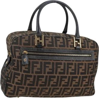 Fendi Pre-owned Canvas fendi-bags - Dames - Vintage Handtas - Bruin - ONE Size - Leer - Vintage