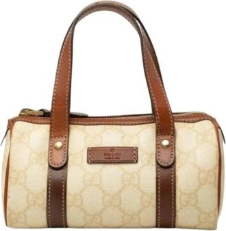 Gucci Pre-owned Mini Bag - Dames - Vintage Mini Tas - Beige - ONE Size - Leer - Vintage