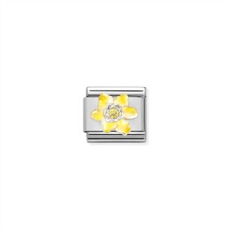 Nomination Womens For Her Links Bracelet In Yellow Flower