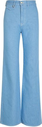 Veronica Beard Crosbie Wide-leg Jeans - Light Blue - 32 (W32 / UK14-16 / L)
