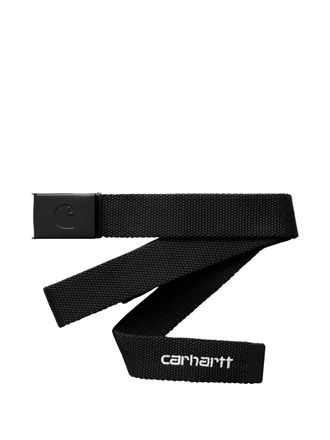 Carhartt Work in Progress logo-print webbing belt - men - Polyester - One Size - Black