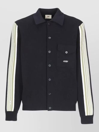 Autry viscose overshirt long sleeves button pocket