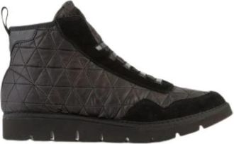 Panchic Lace-up Boots - Dames - Veterlaarzen - Zwart - 36 EU - Nylon - Schoenen