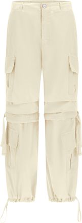 Freddy Pantaloni cargo con doppie tasche e coulisse intermedia