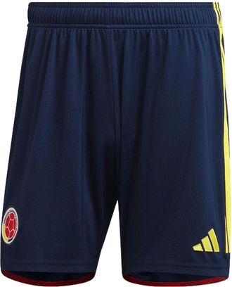 adidas Colombia National Team Home Shorts 22 Asia Sizing Navy Yellow HB9165