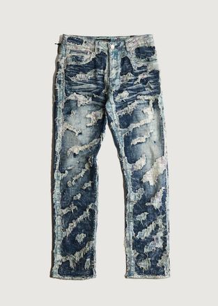 Embellish Mens Ace Boro Denim Jeans In Light Blue