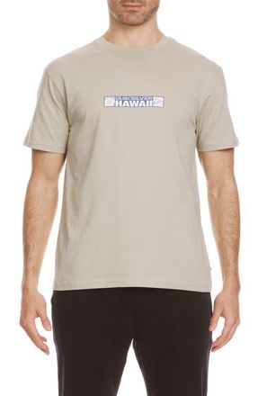 Quiksilver Hawaii Bumper Sticker Graphic T-Shirt in Pale Aloe at Nordstrom, Size X-Large