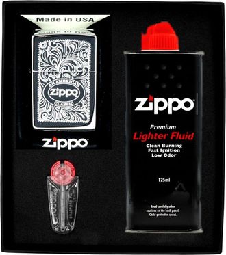 OEM Encendedor Zippo American Classic, Set De Regalo N.&deg; 1