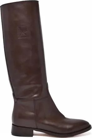 &Acirc;m&egrave; Brown Leather Sonja Boots