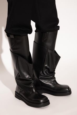 The Attico Platform Boots New Robin Passeggiata, Womens, Black