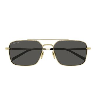 Gucci Sunglasses, female, Yellow, 58 MM, Specialized Fit Rectangular Sunglasses