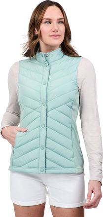 Free Country Womens Hybrid Button Front Vest
