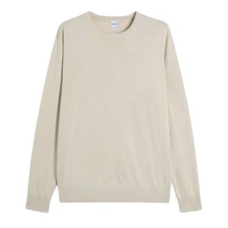 Aspesi Round-neck Knitwear, male, Beige, Size: 2XL Crew Neck Knit