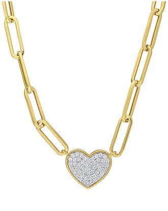 Rina Limor 14K 0.39 Ct. Tw. Diamond Heart Necklace