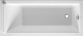 Duravit Ba&ntilde;era Duravit Starck Rectangular 1600x700 Mm, Con Una Inclinaci&oacute;n Dorsal, Con Un Reposacabezas, De Acr&iacute;lico Sanitario, Blanco