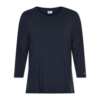 In Front IN Front - Nina T-Shirt 3/4 Mouw Navy - Dames - Tops - Blauw - Maat: 2XL