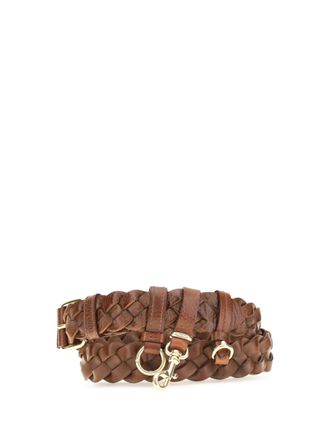 Miu Miu Womens Calf Leather Belt Tobacco (bos Taurus)