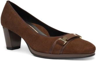 Ara Ophelia Buckle Pump in Brown at Nordstrom, Size 11.5