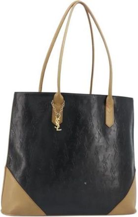 Saint Laurent Pre-owned Vintage Tote Bag - Dames - Vintage Shopper - Zwart - ONE Size - Leer - Vintage