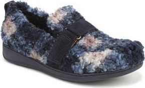 Vionic Imogen Faux Shearling Clog in Navy Multi at Nordstrom Rack, Size 6