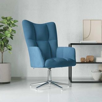 vidaXL Sill&oacute;n De Relax De Terciopelo Azul Vidaxl