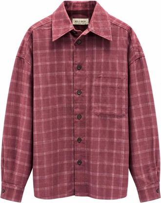 Rold Skov Camicia Bat Fit - - Shirts - Uomo - Viola - L