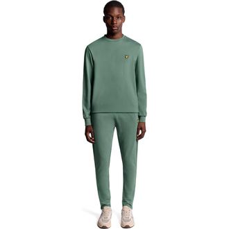 Lyle & Scott Crew Neck Long Sleeve Fly Fleece in Silver Pine at Nordstrom, Size Xx-Large