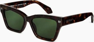 Off-white Mens Cincinnati Square Full Rim Sunglasses - Havana - Size: ONE size