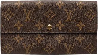 Louis Vuitton Pre-owned Wallets, female, Brown, Size: ONE SIZE Pre-owned Monogram Long Wallet