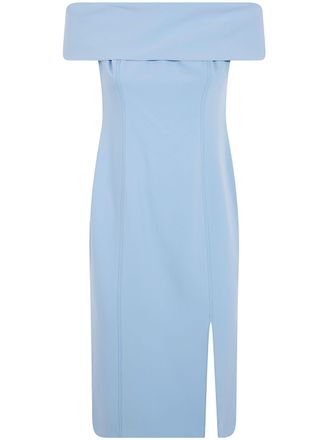 Ralph Lauren Woven Bodycon Midi Dress