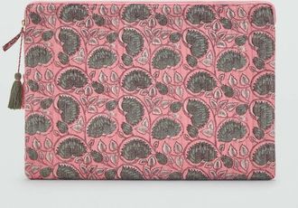 Mango Custodia laptop cotone rosa - Donna - Taglia unica - MANGO